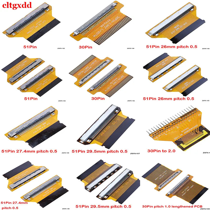 30PIN 51Pin 26MM 27.4MM 29.5MM Pitch 0.5 30Pin to 2.0 Controller for FPC Flexible Flat Cable Adapter Board Converter Connector
