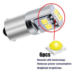 2PCS T11 233 H6W T4W BA9S BAX9S BAY9S LED Car Interior Reading Dome Lamp Auto Tail Side Bulb Parking Light License Plate Bulb