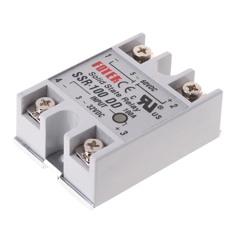 SSR-100 DD Solid State Relay Module 100A 3-32V DC Input  5-60V DC Output Relay