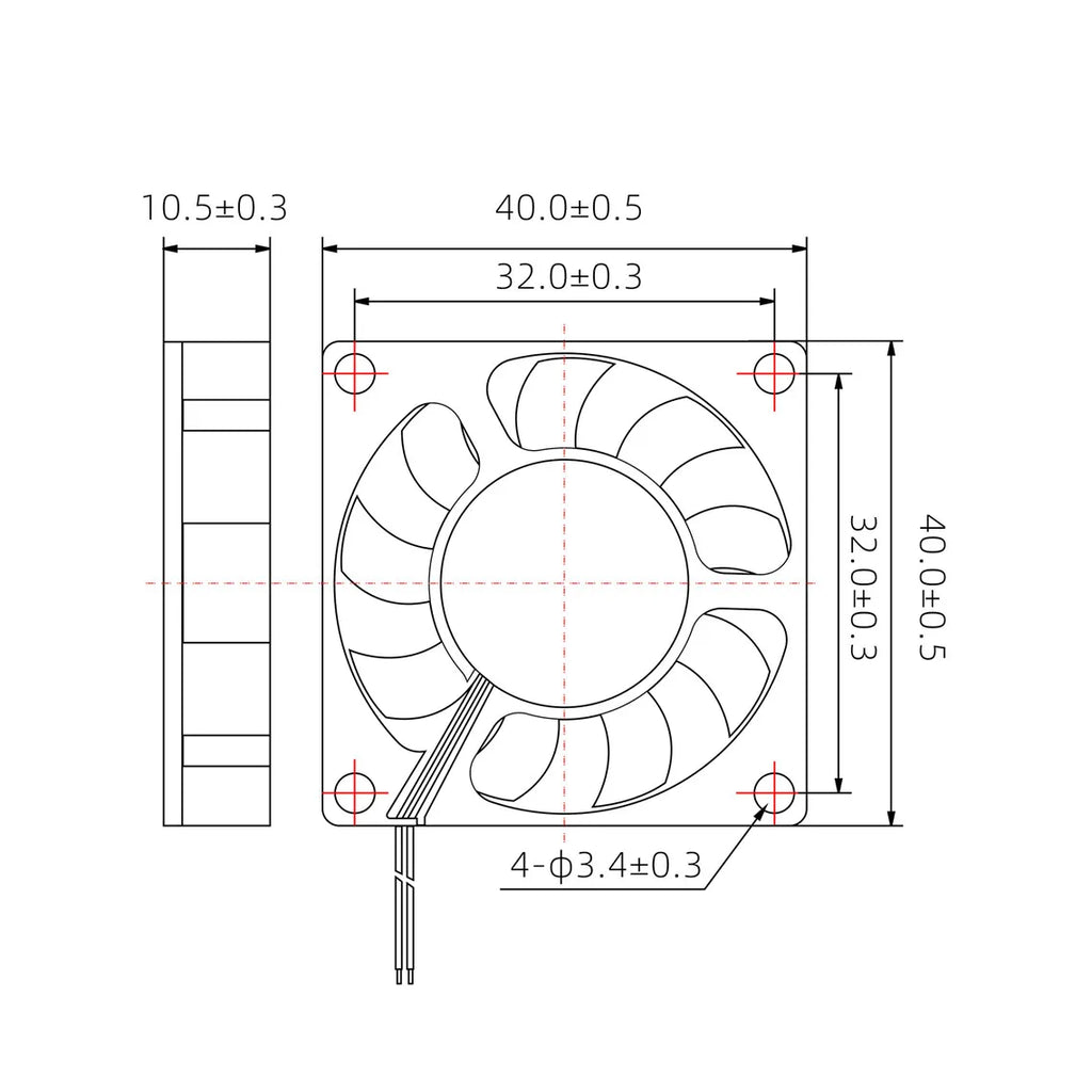 DC Cooling Fan 5V 12V 24V 3010/4010/5015/5010 Dupont Wire Cooler 5015 Turbo Blower Radiator Fans for 3D Printer Cooling