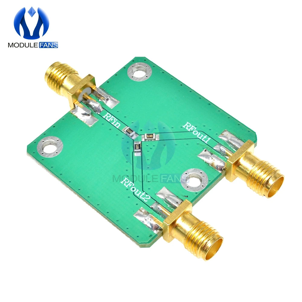 RF Microwave Resistance 6dB 50 Ohm RF Power Splitter Power Divider Splitter 1 To 2 Combiner SMA Radio Frequency Divider DC-5GHz