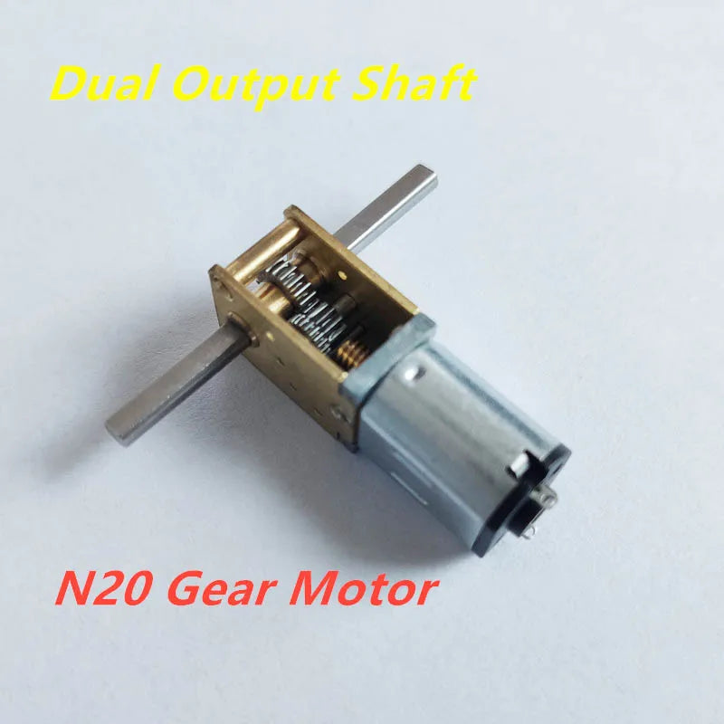 3V/6V/12V Dual /Single Output Shaft N20 Gear Moror Reducer Low Speed 4~380RPM Engine Robot DC Electric Metal Mini Micro Motors