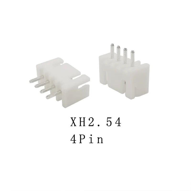 50Pcs XH 2.54 2.54mm Pitch Pin Header Housing Connector JST XH2.54 2P 3P 4P 5P 6P 7P 8P 9P 10 Pin Male Straight Pin For PCB