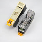FS-101 Din Rail Mount Single Pole 6X30mm 10A Fuse Holder Glass Fuse Tube Fuse Casing Fuse socket with indicator light FuseHolder