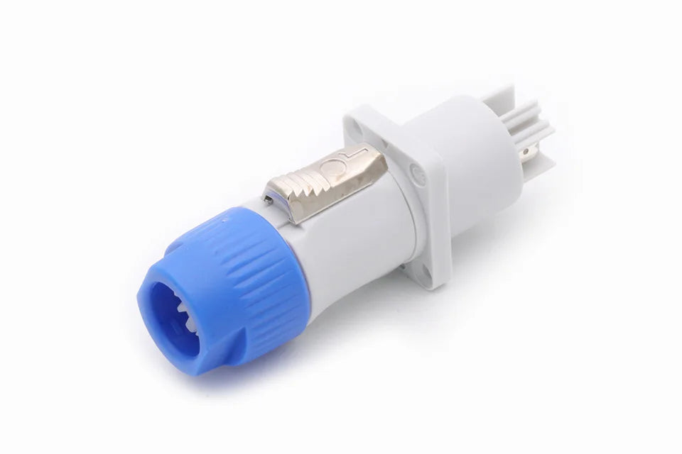 20PCS SpeakON Male Plug PowerCON Type A NAC3FCA+NAC3MPA-1 Chassis Plug Panel adapter 3Pin Powercon Speaker Connector