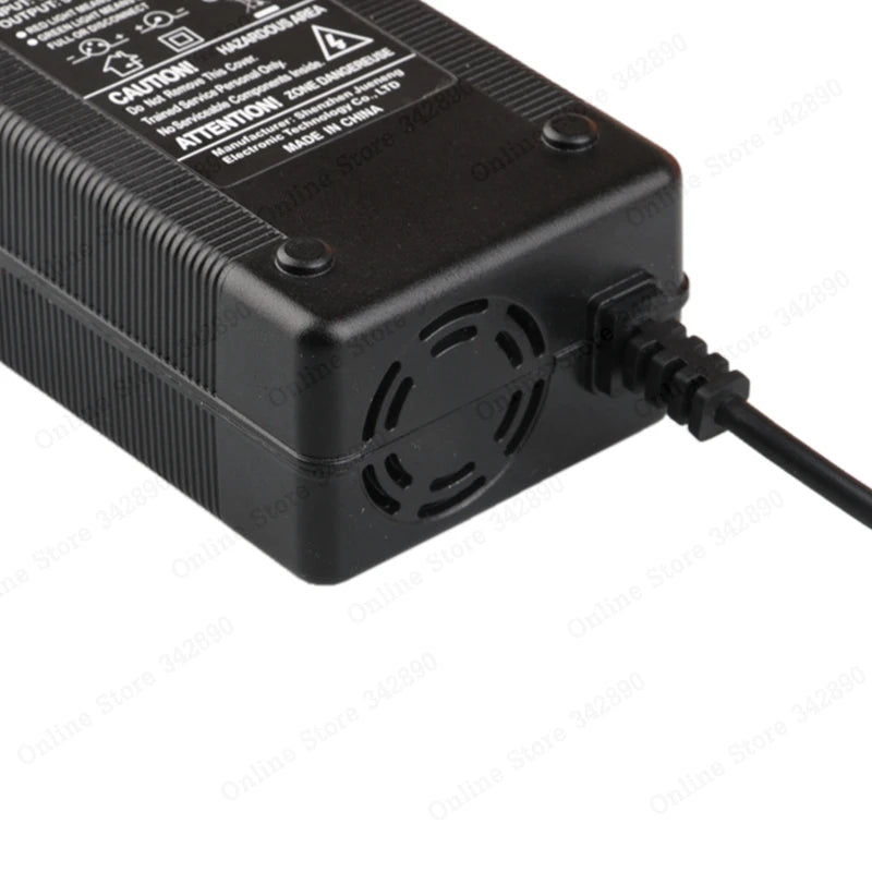 54.6V 3A Electric Bike Lithium Battery Charger for 48V Lithium Battery Pack 3 Pin GX16 Connector