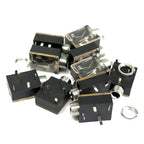 5/10Pcs PJ-324 3.5mm Audio Headphone Jack 5Pin Female Interface with Nut Mount PJ324 Socket Connector