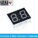 0.4 Inch Digital Tube LED Display 1Bit 2 Bit 3 Bit 4 Bit Clock Common Anode Cathode 0.4" 7 Segment Led DIY Red Board for arduino