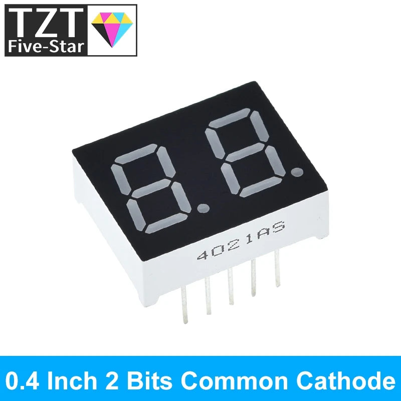 0.4 Inch Digital Tube LED Display 1Bit 2 Bit 3 Bit 4 Bit Clock Common Anode Cathode 0.4" 7 Segment Led DIY Red Board for arduino