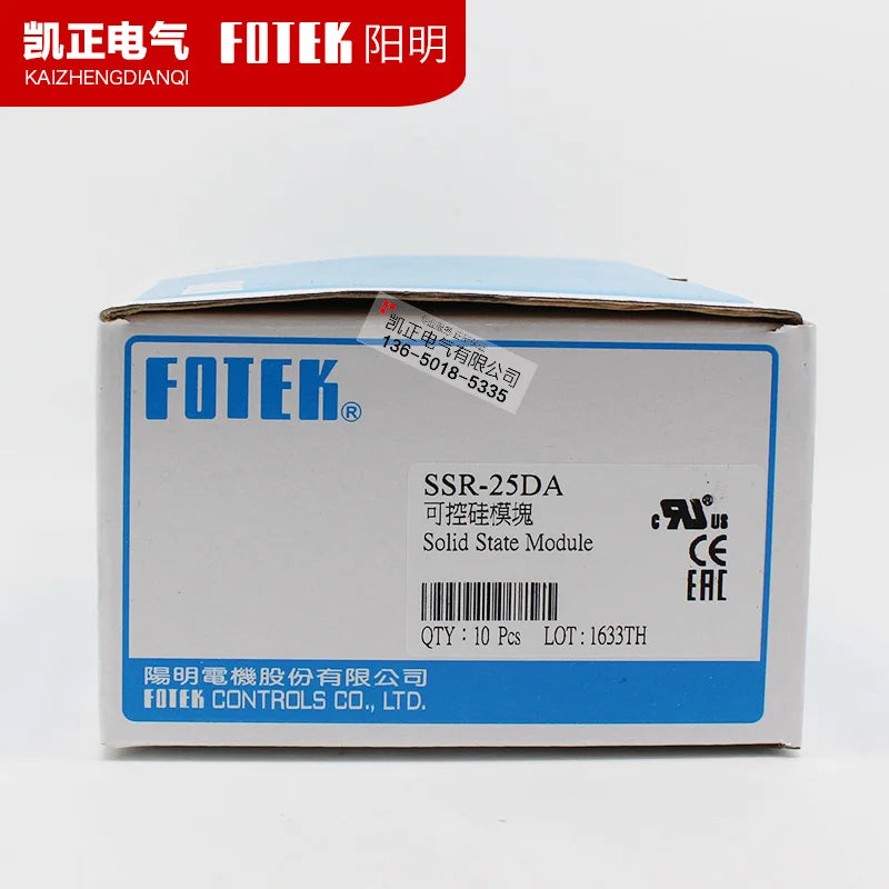 Original authentic Taiwan FOTEK single-phase solid state relay SCR SSR-25DA