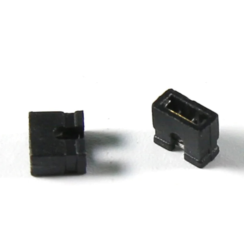 50PCS 2.0MM Pitch Open Top Jumper Cap Black Opening 2MM Pin Header Connection Block