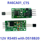 DC 3.7-25V DS18B20 RS485 RS232 TTL Modbus Rtu Temperature Sensor Remote acquisition monitor Digital Thermometer Module