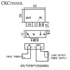 1pcs PCB SSR-D3803HK D3805HK D3808HK Dedicated with Pins SSR-D3805HK 5A DC-AC Solid State Relay