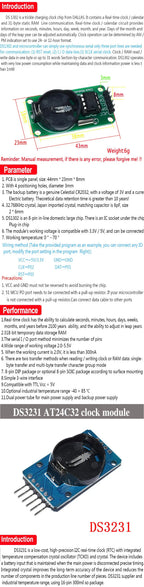 1PCS PCF8563 DS3231 PCF8523 AT24C32 DS1302 DS2121SN IIC Precision RTC Real Time Clock Memory Module For Arduino new original