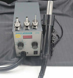 1pc QUICK 957DW+ LED display adjustable hot air heat gun with Helical Wind 580W SMD rework station