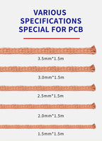 10pcs/lot MECHANIC Solder Wick Remover Desoldering Wire 1.0/1.5/2.0/2.5/3.0/3.5/4.0mm Desoldering Braid BGA Soldering Tools