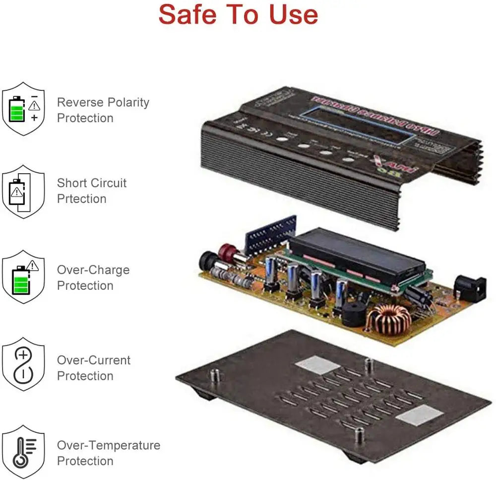 IMAX B6 V3 80W 6A Battery Charger LiHv Lipo NiMh Li-ion Ni-Cd Digital RC Charger Lipro Balance Charger Discharger 15V 6A Adapter