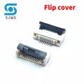 10PCS 0.5mm 1.0mm FPC FFC Connector Flat Cable PCB Connectors SMT ZIF 4 5 6 7 8 10 12 16 18 20 26 28 30 32 36 40 50 54 60P P