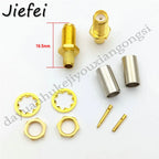 100-400 PCS SMA Male Plug / RP-SMA Female  Jack Crimp RG58 LMR195 RG142 RG400 RG223 RF Connector