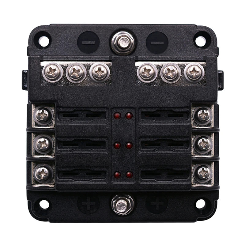 Universal 12 Ways 6 Ways Blade Fuse Block 12V 32V Car Fuse Holder Box Marine Auto Fuse Connector Switch With LED Indicator Light