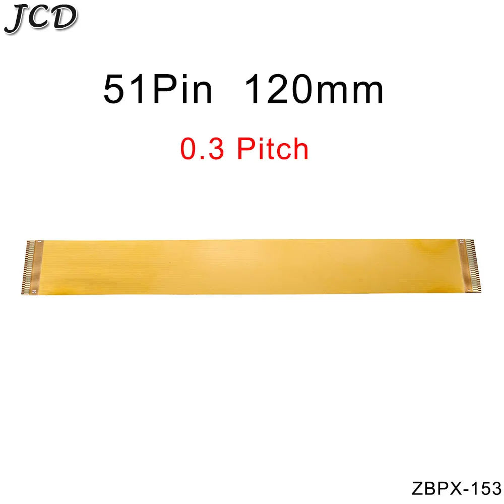 JCD 0.3 mm Pitch 13 21 23 25 27 21 33 39 45 51 Pin FFC FPC Flexible Flat Cable Forward Direction  FPC Connector cable