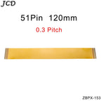 JCD 0.3 mm Pitch 13 21 23 25 27 21 33 39 45 51 Pin FFC FPC Flexible Flat Cable Forward Direction  FPC Connector cable