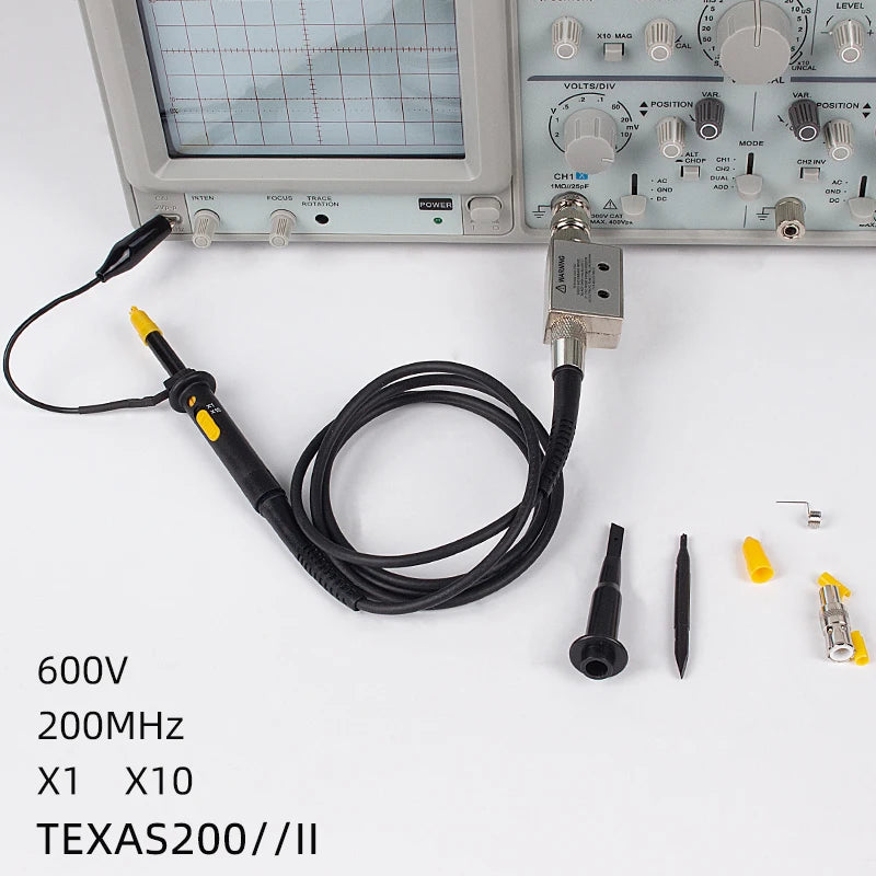 Digital Oscilloscope Probe 60MHz 80MHz 100MHz 200MHz 250MHz 500MHz Sonda Hantek X1 X10 X100 Ford Probe P6100 TEXAS250