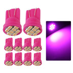 10Pcs AC/DC 6V 6.3V Led Bulb Arcade Pinball Car Light T10 W5W 555 192 168 194 1206 8 SMD LED White Blue Red Green Amber Pink