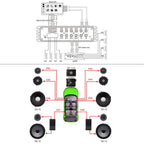 Sennuopu DP X10 Car Audio 4 Ch Power Amplifier 8 Channel Dsp Processor Bluetooth Amp Equalizer Amplificador Automotivio Sound