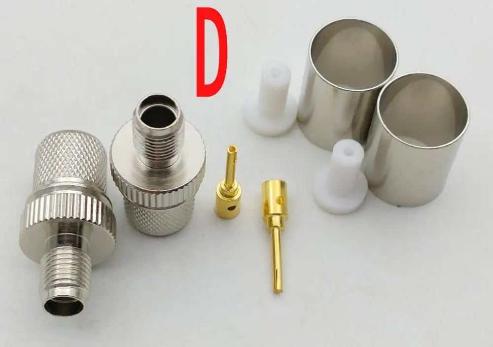 20pcs SMA Male Plug / RP-SMA Female Jack Crimp FOR RG8 RG165 RG213 LMR400 Cable RF Adapter