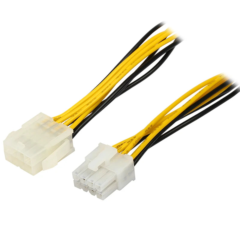 CPU 4 pin Molex 4pin to EPS 8pin Power Adapter,ATX P4 Molex 4 pin to 8 pin Power Extension Cable,ATX 12V 4-pin PSU Motherboard