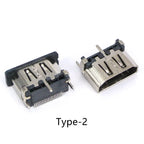5/10Pcs 19Pin SMD HDMI Socket Vertical Right Angle HD Interface Surface Mount PCB Receptacle Connector for Repair