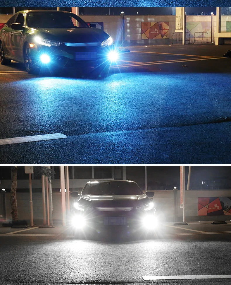 2PCS Strobe Car Fog Lamp H1 H3 H8 H11 LED 9005 HB3 9006 Hb4 H7 Auto Daytime Running Light Flash Driving Bulb White
