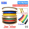 10 Meters/Lot 5mm 6mm 8mm 10mm Red Blue Green Yellow White Clear Black Heat Shrink Tube Heatshrink Tubing Sleeving Wrap Kits DIY