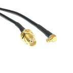 WiFI Antenna Extension SMA  Female Nut Jack To MMCX Male Plug Right Angle Pigtail Cable Adapter RG174 RG178 RG316