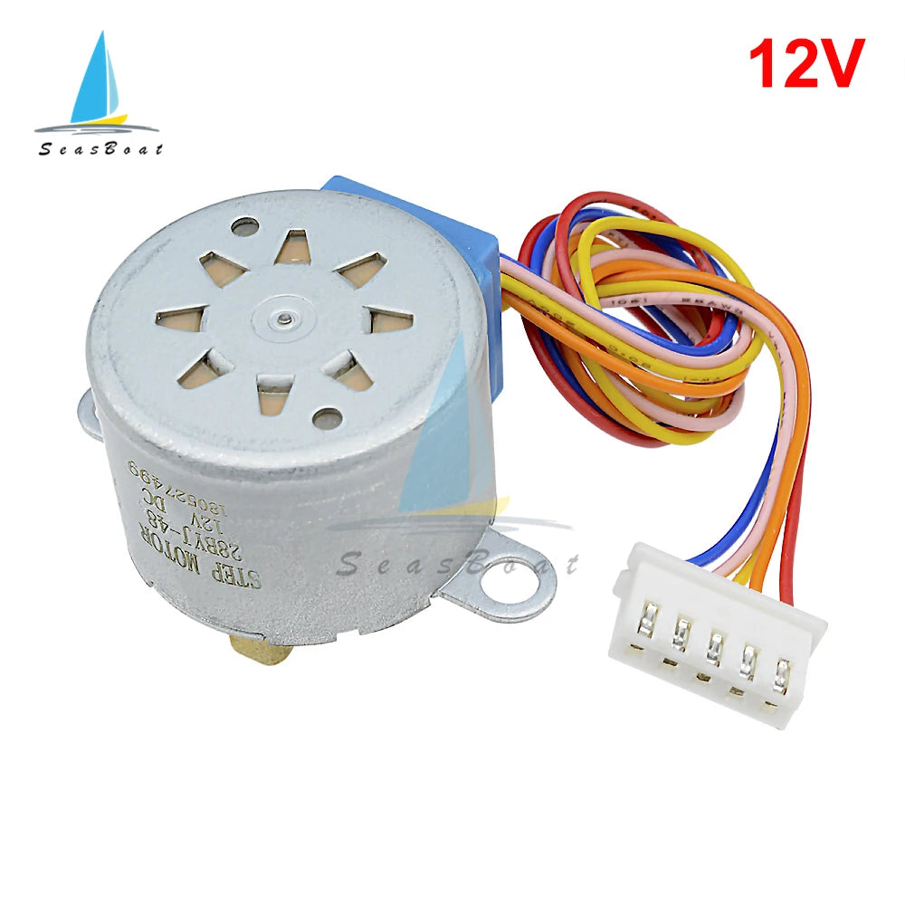 DC 5V 12V 28BYJ-48 Stepper Motor Lead 25cm Reduction Step Gear Stepper Motor 4 Phase 28byj 28byj48 For Arduino Diy Kit