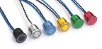 16MM 19MM 22MM IP68 316L stainless steel or  Black aluminum Waterproof RGB 3 color piezo push button switch PS223P10YSS1RGB24T