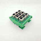 RJ45 8P8C Jack 9-Way Buss Breakout Board,Terminal Block, Connector.