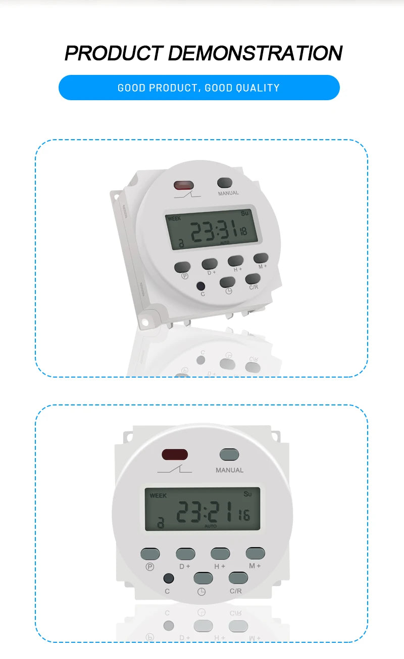 CN101A LCD Time Switch 12V 24V 110V 220V Time Relay Street Lamp Lillboard Power Supply Timer