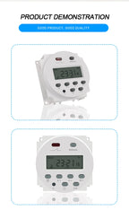 CN101A LCD Time Switch 12V 24V 110V 220V Time Relay Street Lamp Lillboard Power Supply Timer