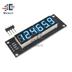 0.36 Inch 4 Bits 6-Digit LED Digital Display Tube Module 5V 7 Segments TM1637 0.36" Anode Tube Decimal Display Module FIve Color