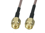 10Pcs RG316 Cable SMA Male Plug to SMA Male Plug Connector Crimp RF Coaxial Jumper Pigtail Cable For Radio Antenna 4inch~5M