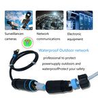 YXY IP68 RJ45 Outdoor CAT6 STP Waterproof Connector Nylon PA66 Rubber Ring Material