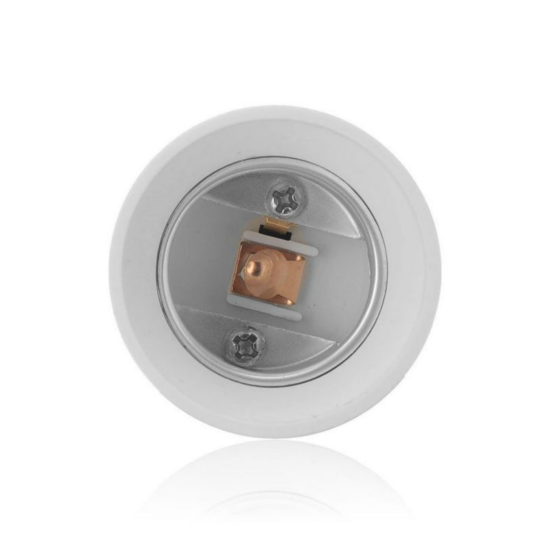 2pcs E17 to E26 E27 Converter PBT Housing  Copper Contact LED Light Bulb Socket Holder Adapter Extender