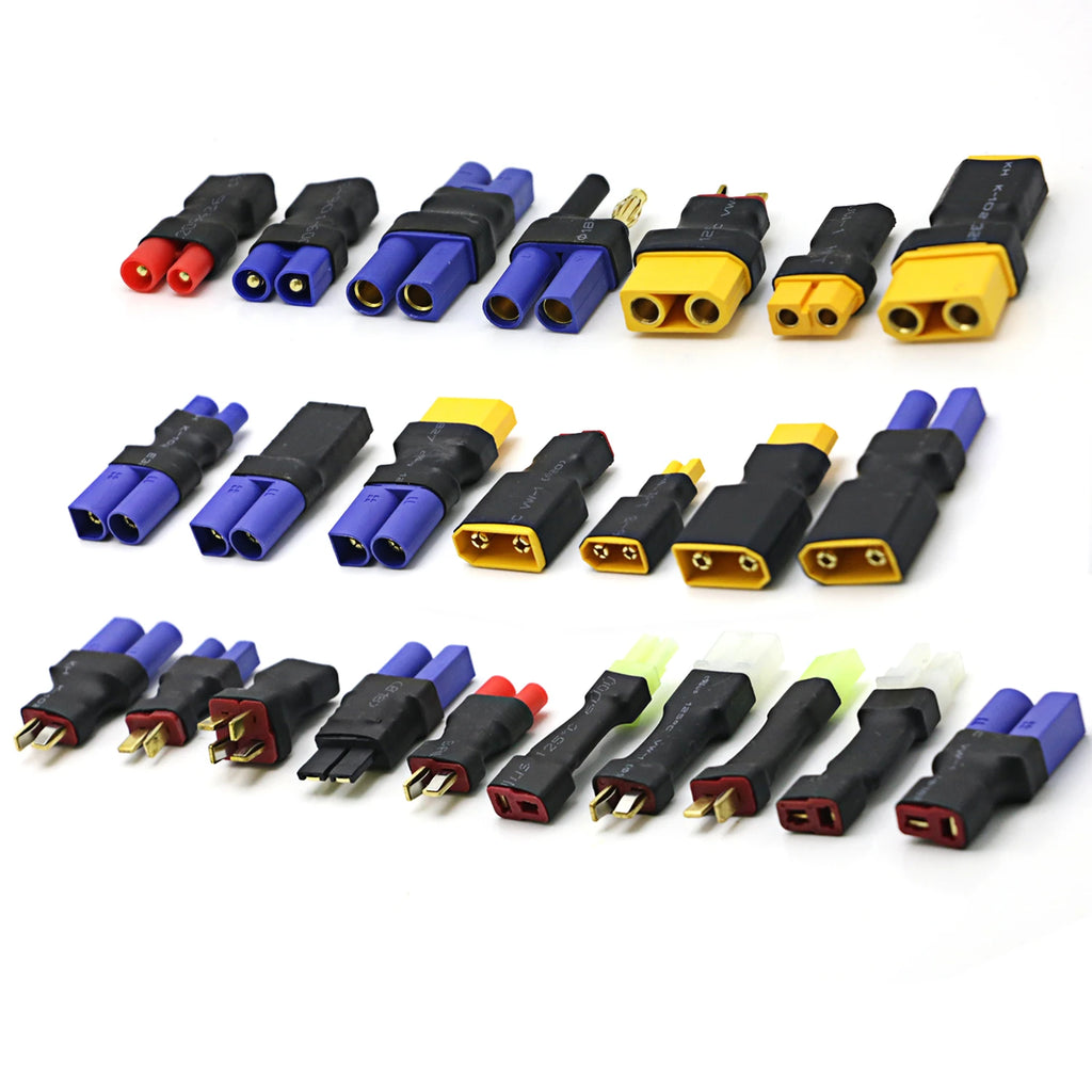 Amass Adapter XT60 to XT90 EC5 EC3 TRX T Deans XT30U Female Male Connectors 4.0mm Banana Plug RC Lipo Battery Control Parts DIY