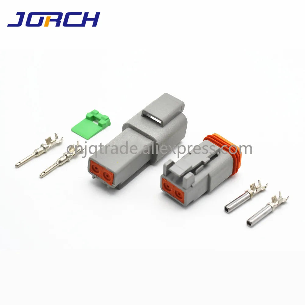 5 Sets 2pin Deutsch DT Waterproof Male Female Electrical Connector Plug DT04-2P DT06-2S With Terminals