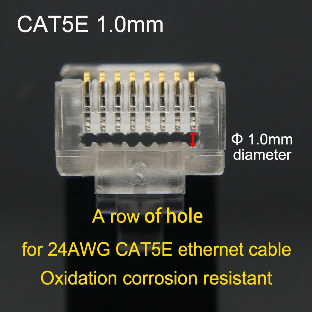 Xintylink RJ45 CAT6 Connector SFTP FTP STP Ethernet Cable Plug CAT5E CAT5 RG RJ 45 Network CAT 6 Metal Shielded Jack LAN 50U/6U