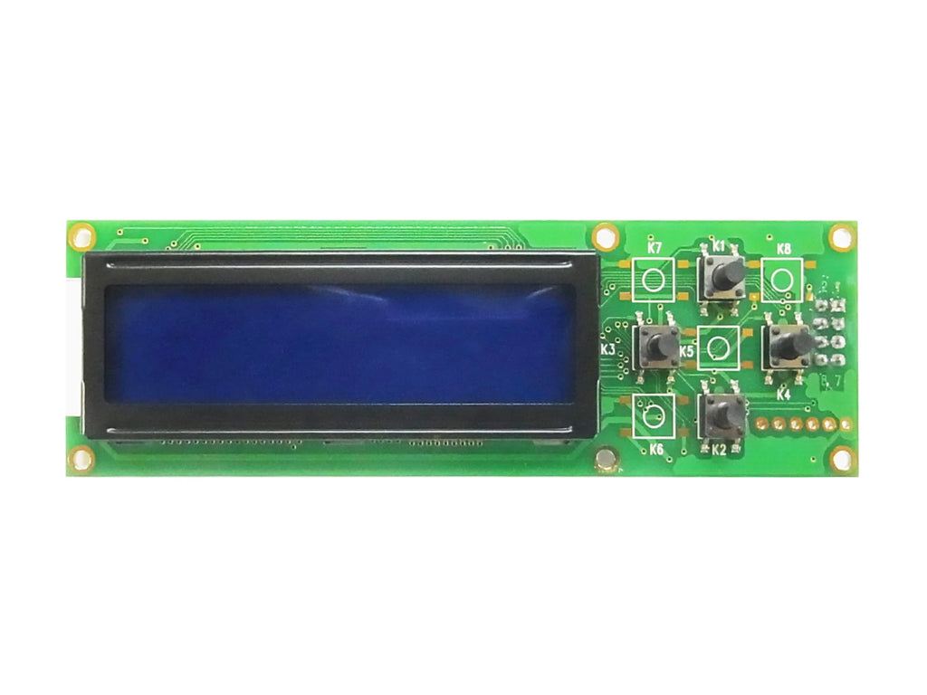 RS232 1602 16x2 LCD Display  Module  LC162D 3 size Blue Green Screen with switch AT89S5224AU Industrial Lcd Factory