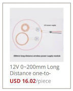 Small 20mm Coil Receiving 300mA High Current Wireless Charging Wireless Power Supply Module XKT412-28