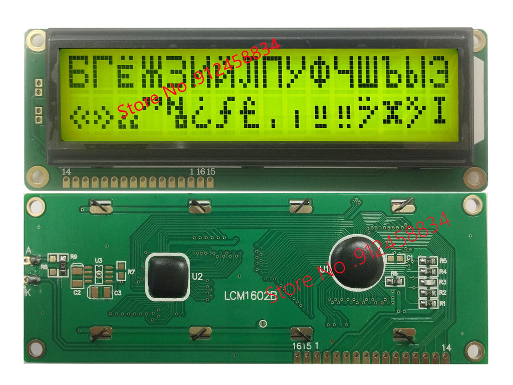 Big Large 16x2 1602 Russian Cyrillic Font Character  LCD Display STN Blue Cmpatible WH1602L-TMI-CT free ship